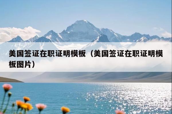 美国签证在职证明模板(美国签证在职证明模板图片)
