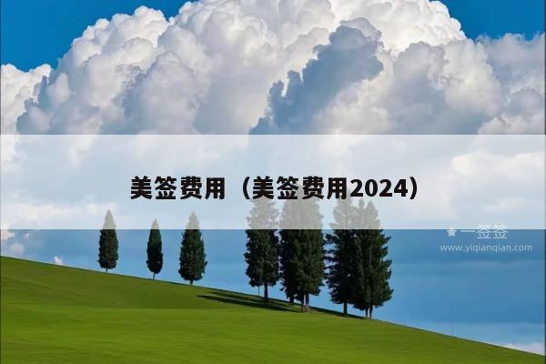 美签费用(美签费用2024)