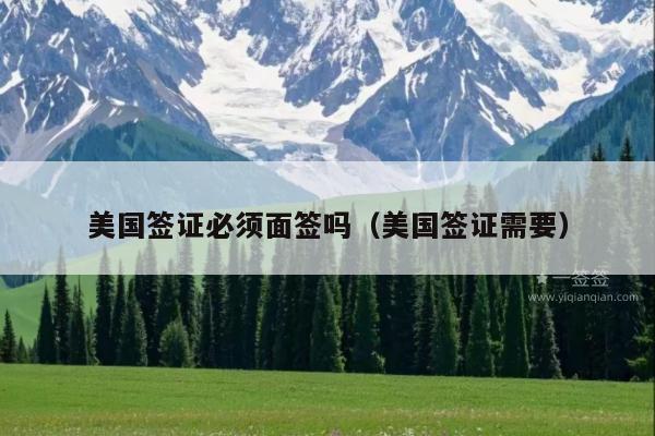 美国签证必须面签吗(美国签证需要)