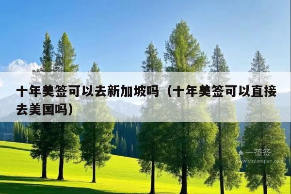十年美签可以去新加坡吗(十年美签可以直接去美国吗)