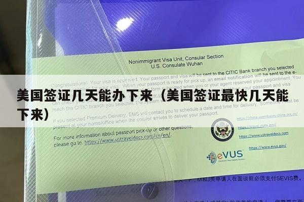 美国签证几天能办下来(美国签证最快几天能下来)