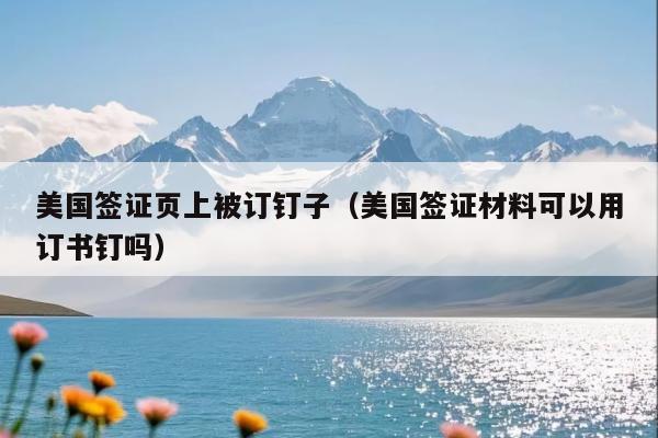 美国签证页上被订钉子(美国签证材料可以用订书钉吗)