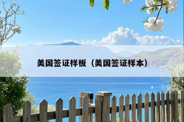 美国签证样板(美国签证样本)