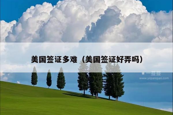 美国签证多难(美国签证好弄吗)