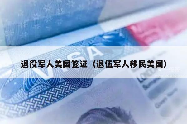 退役军人美国签证(退伍军人移民美国)