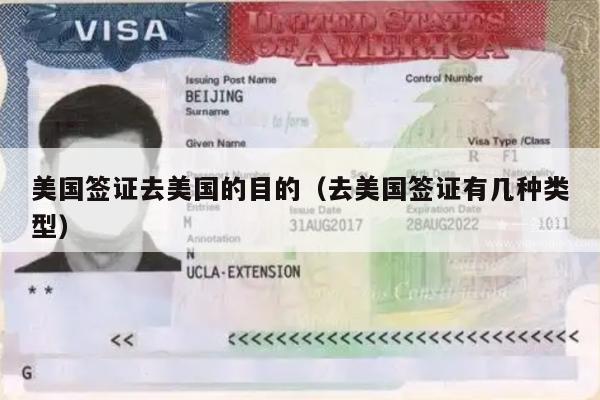 美国签证去美国的目的(去美国签证有几种类型)