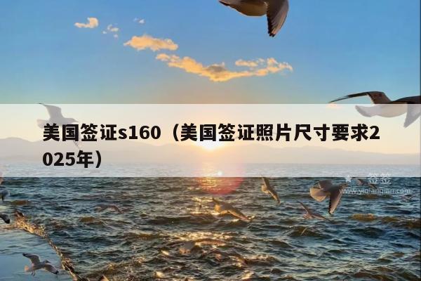 美国签证s160(美国签证照片尺寸要求2025年)