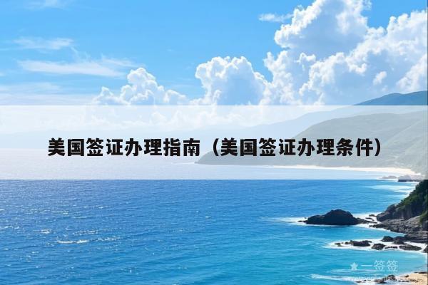 美国签证办理指南(美国签证办理条件)