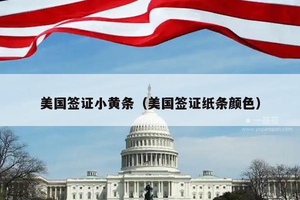 美国签证小黄条(美国签证纸条颜色)