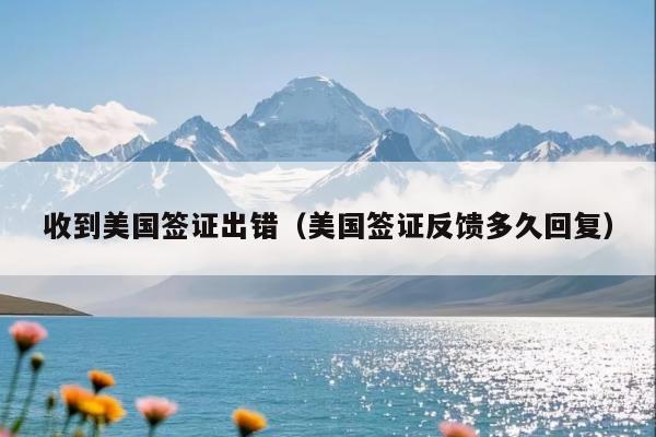 收到美国签证出错(美国签证反馈多久回复)