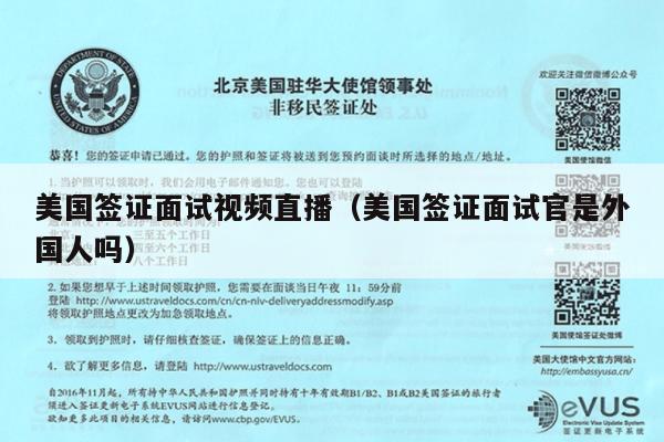美国签证面试视频直播(美国签证面试官是外国人吗)