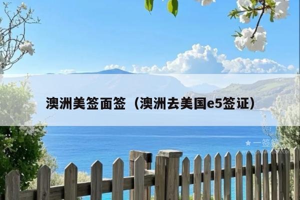 澳洲美签面签(澳洲去美国e5签证)