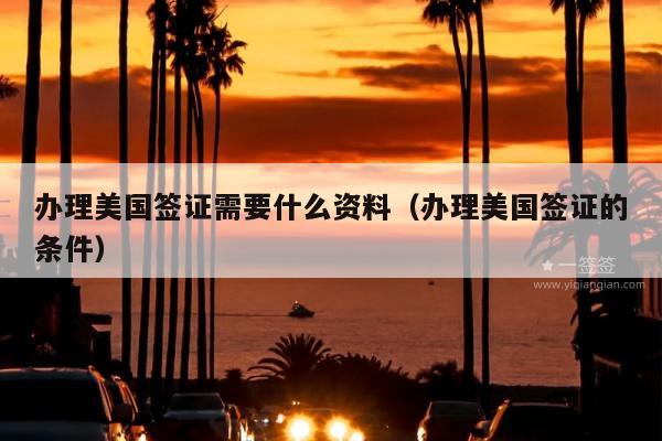 办理美国签证需要什么资料(办理美国签证的条件)