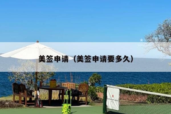 美签申请(美签申请要多久)