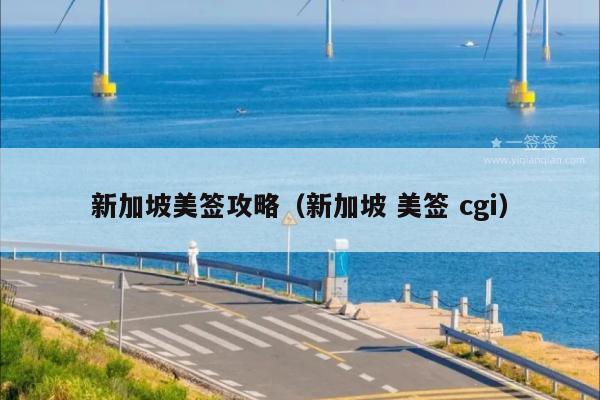 新加坡美签攻略(新加坡 美签 cgi)