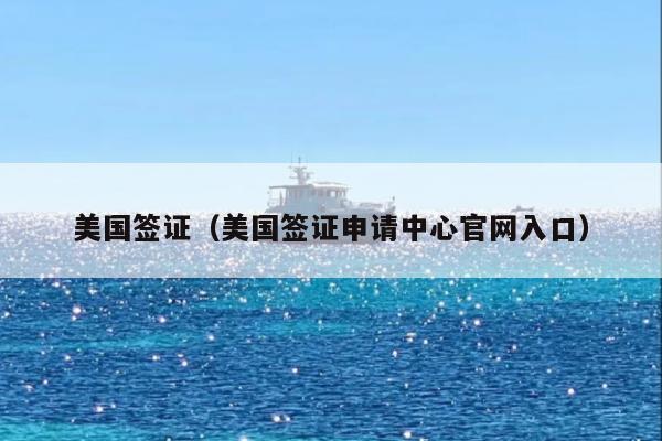 美国签证(美国签证申请中心官网入口)