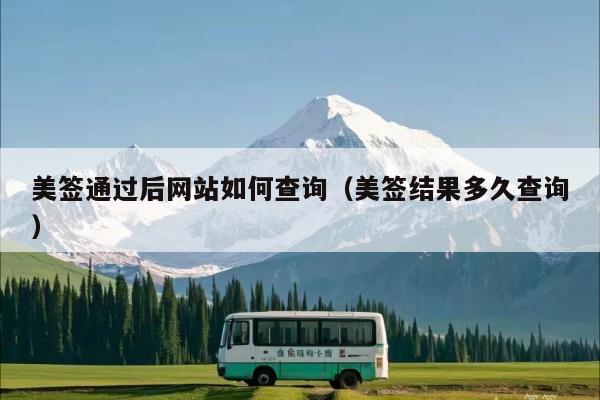 美签通过后网站如何查询(美签结果多久查询)