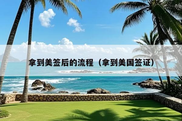 拿到美签后的流程(拿到美国签证)
