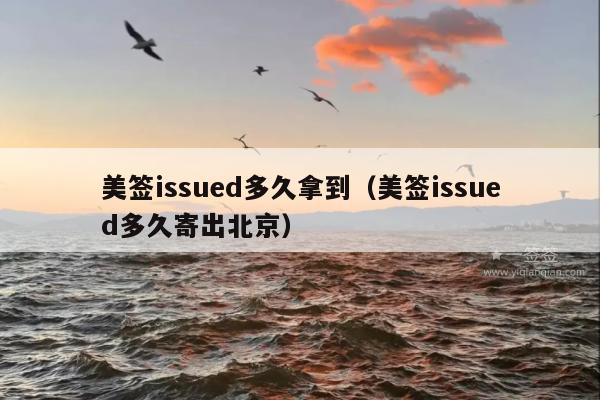 美签issued多久拿到(美签issued多久寄出北京)