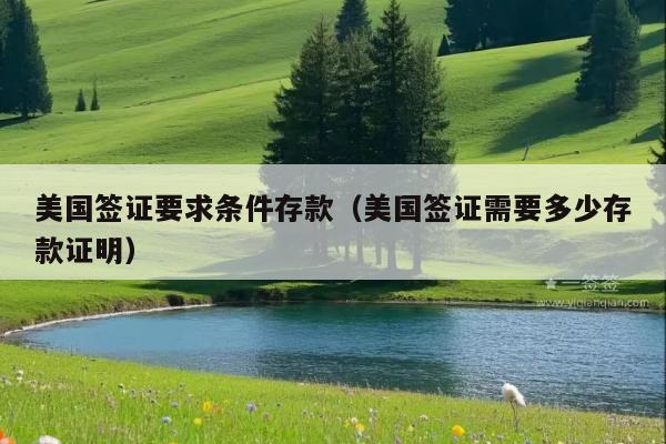美国签证要求条件存款(美国签证需要多少存款证明)
