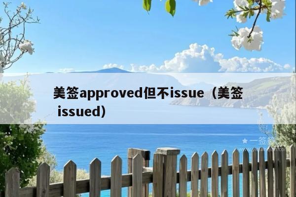 美签approved但不issue(美签 issued)