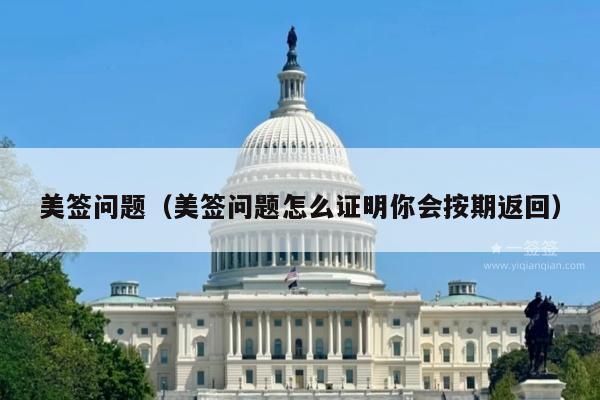 美签问题(美签问题怎么证明你会按期返回)