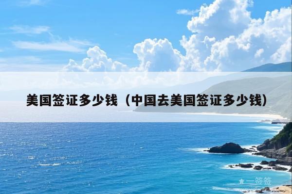 美国签证多少钱(中国去美国签证多少钱)