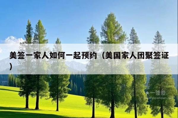 美签一家人如何一起预约(美国家人团聚签证)