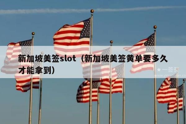 新加坡美签slot(新加坡美签黄单要多久才能拿到)