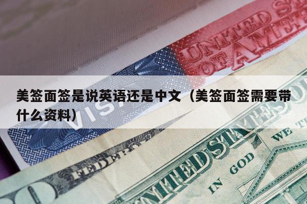 美签面签是说英语还是中文(美签面签需要带什么资料)