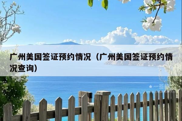 广州美国签证预约情况(广州美国签证预约情况查询)
