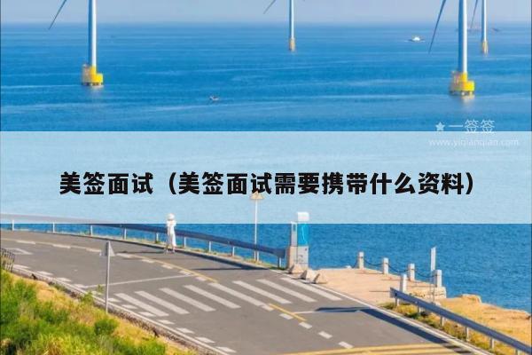 美签面试(美签面试需要携带什么资料)