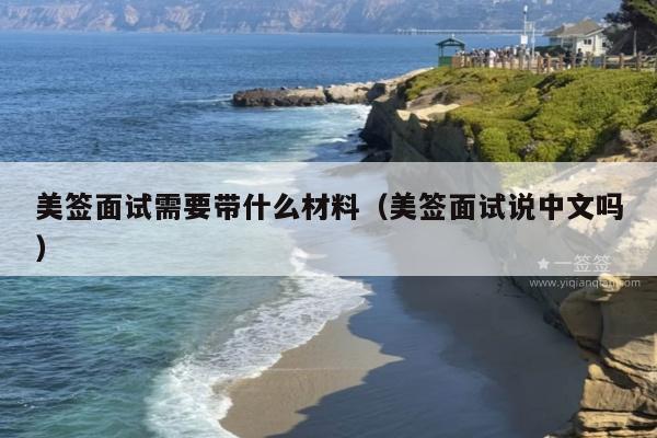 美签面试需要带什么材料(美签面试说中文吗)