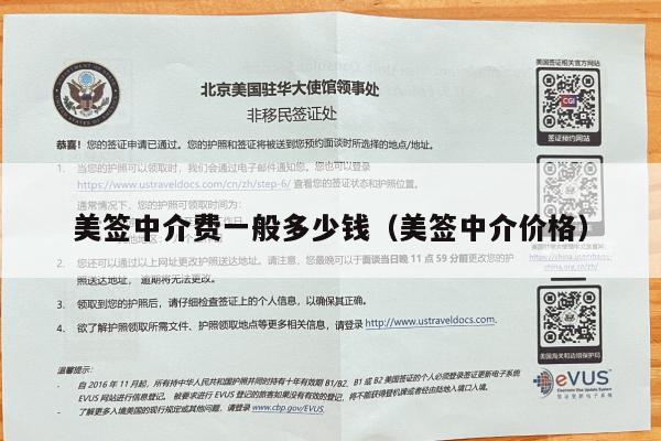 美签中介费一般多少钱(美签中介价格)