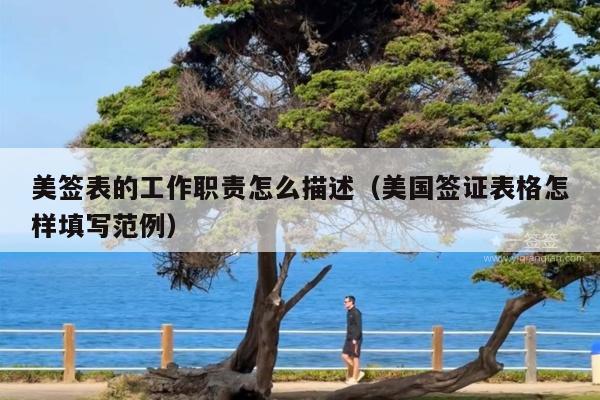 美签表的工作职责怎么描述(美国签证表格怎样填写范例)