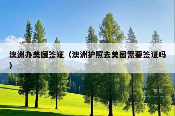 澳洲办美国签证(澳洲护照去美国需要签证吗)