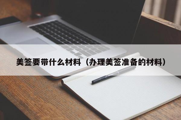 美签要带什么材料(办理美签准备的材料)